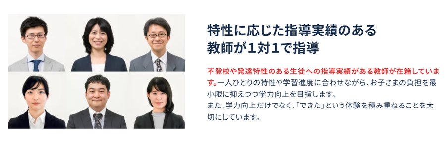 家庭教師のトライでは発達障がいに詳しい教師が完全マンツーマン授業で徹底サポート