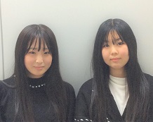 中山さん(千葉敬愛高校)石川さん(小金高校)