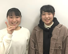 ゆりこさん(立教大学合格) さくらさん(千葉日本大学第一高校合格)