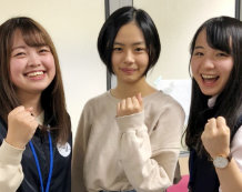 髙田紗名さん(国分寺第一中出身)と中原先生と田邉先生