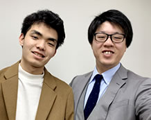 下田君(都立冨士森高校)と河村教室長