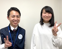 金丸(甲ノ原中学校)さんと森田先生
