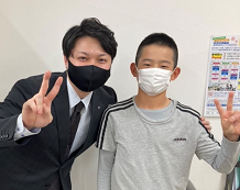 菊池蓮さんと大野教室長