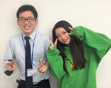 原田先生(プロ講師)と二軒谷さん