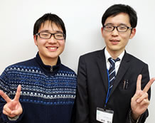 佐藤くんと原田先生(プロ講師)