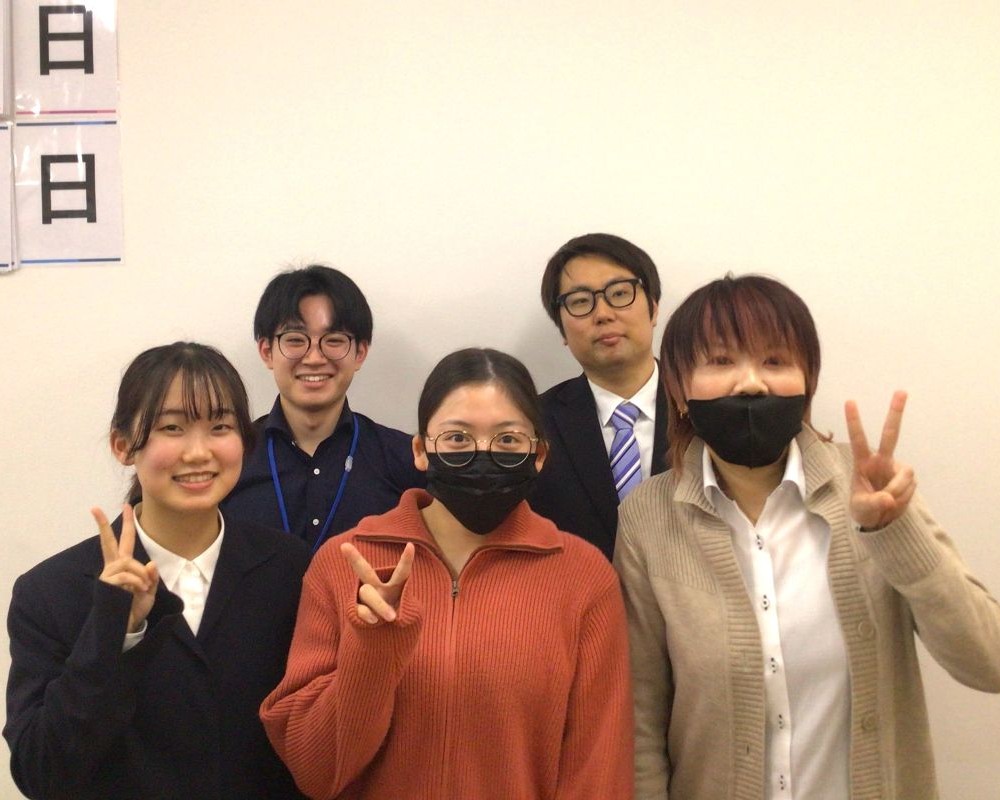 Tさん、加納先生、村田先生、富樫先生、上野先生