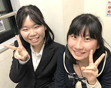 伊藤杏那さんと佐藤美月先生