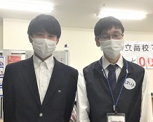 武田佳大さん(高3)と大河内先生