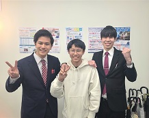 向井 悠真くんと谷口先生・猪子先生