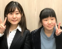 春田 麗心さんと加藤先生