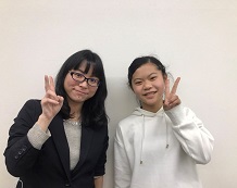 潮田 羽音さんと長谷川先生