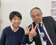 前田遼登くんと教室長