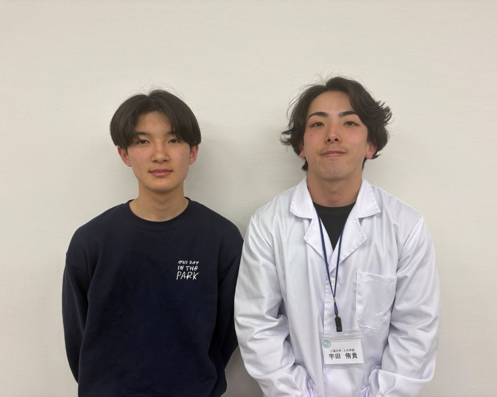 森川遥斗さんと宇田先生