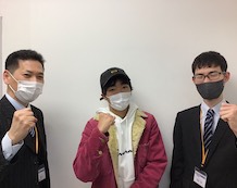 寺田咲人さんと和田先生・島田先生