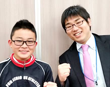中田寛治郎くんと首藤教室長