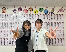 松本華凜さんと杉本先生