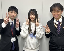 山本先生と頓田さんと岡先生