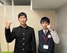 植村祥大君と山本先生