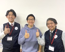 K・Nくんと松田先生(右)・壱丸先生(左)