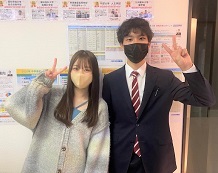 【坪井桃香さんと川合先生】