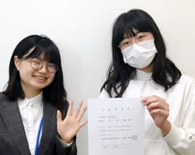 【加藤 愛菜さんと井上先生】