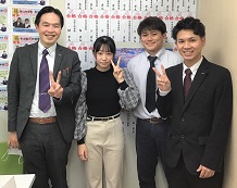 牧原ゆうさんと山崎先生と教室長