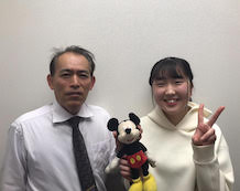 勝原茜子さんと永井先生