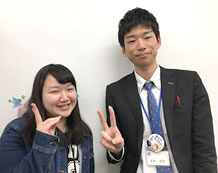 南部 莉沙さんと宮野教室長