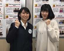 篠﨑菜々子さんと上原先生