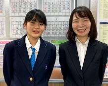 坂口真那さんと髙田公子先生