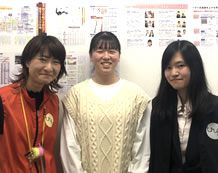 吉川羨美さんと青木亜佑美先生・柿谷理恵先生
