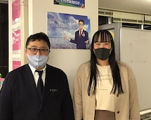 二川 弥優さんと仮谷先生