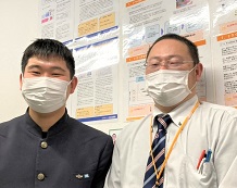 平松 昂希さんと園生先生