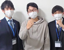 尾崎先生と水野くんと小澤先生