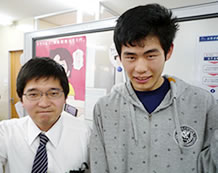 山内雄太郎君と伊藤先生