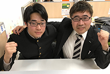 小川君と森本教室長
