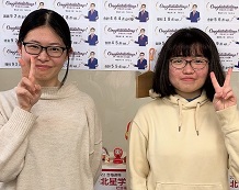 柴谷まろんさん＆担当の秋田谷先生と(^^♪