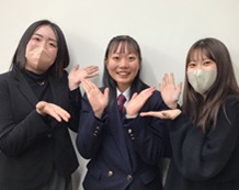 福原先生、Oさん（済美平成中等教育学校）、篠原先生