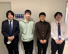 大野夏輝君と吉田先生と小谷先生と山縣先生