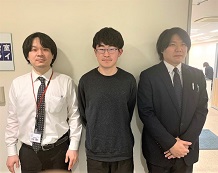 中島悠翔くんと吉田先生と山縣先生