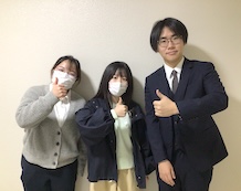 片岡柚衣さん、塩井先生、沖野先生