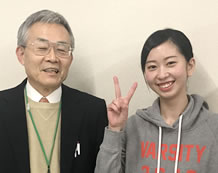 波多野有彩さん、青山睦未先生
