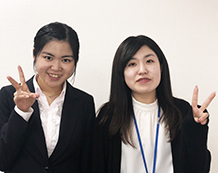 野田 朋花さんと佐藤 桂花先生