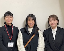 新沼先生、及川　美海さん、内金崎先生