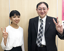 髙舘彩花さんと神山教室長