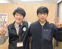 髙橋岳登先生と石山裕登くん