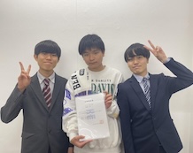 長谷川裡功くんと藤井先生と久保埜先生