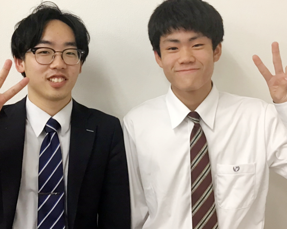 大西教室長と水野匠深くん