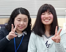 尾関萌夏さんと岩倉先生