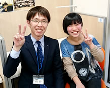 髙橋史織さんと増田教室長